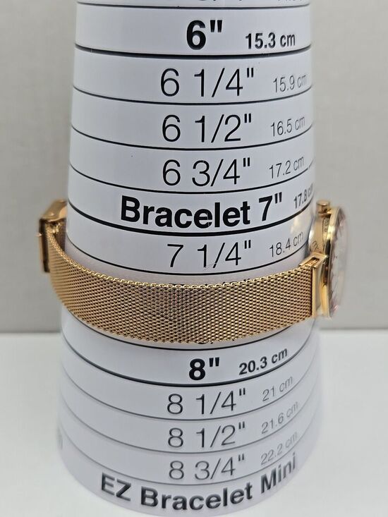 Skagen Leonora Faceted Crystal Rose Gold Mesh Watch Brown MOP New Battery main image 5